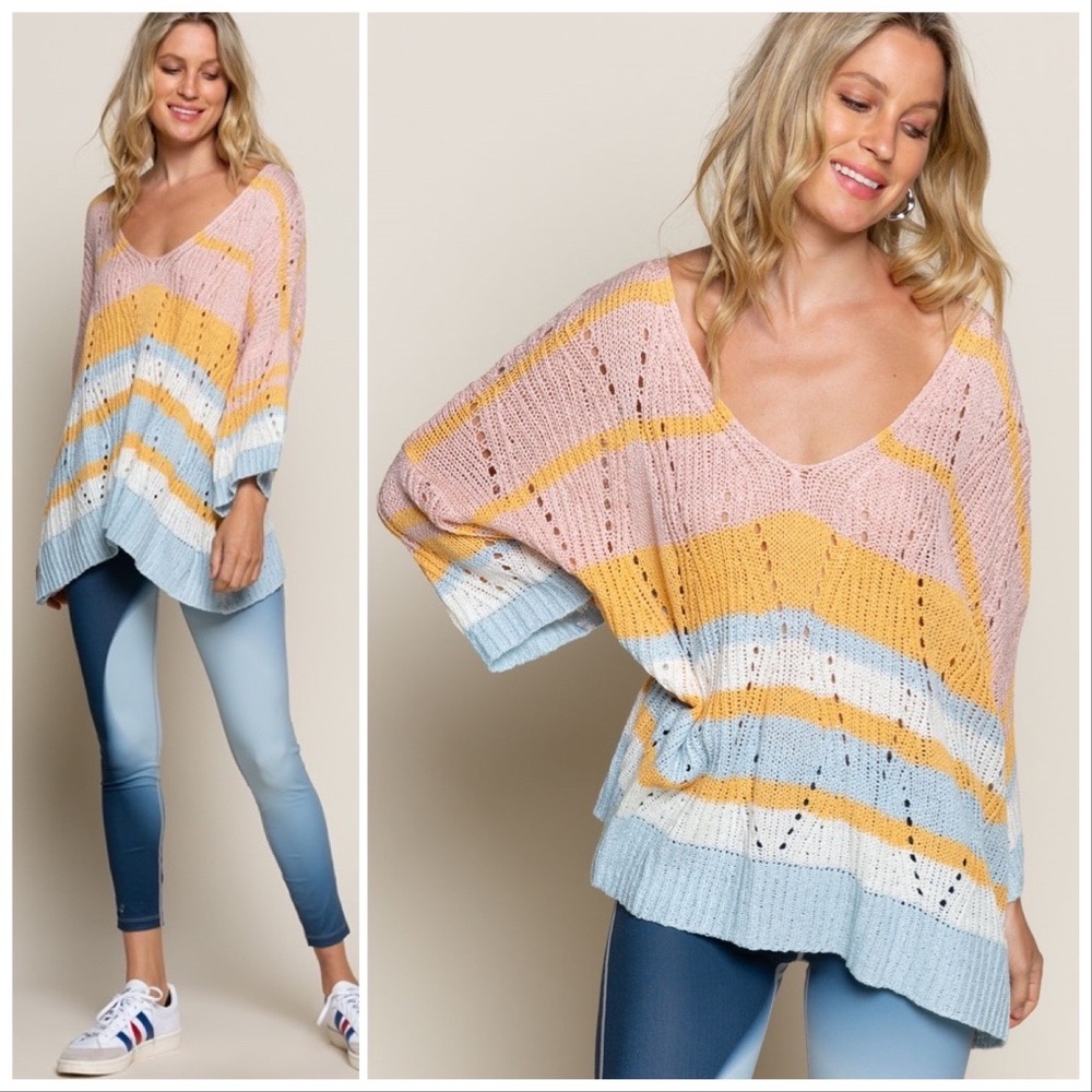 POL Rose Dawn Boxy Oversized Sweater - Picture 3 of 9